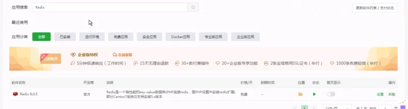 异次元发卡安装Redis缓存-异创云工坊